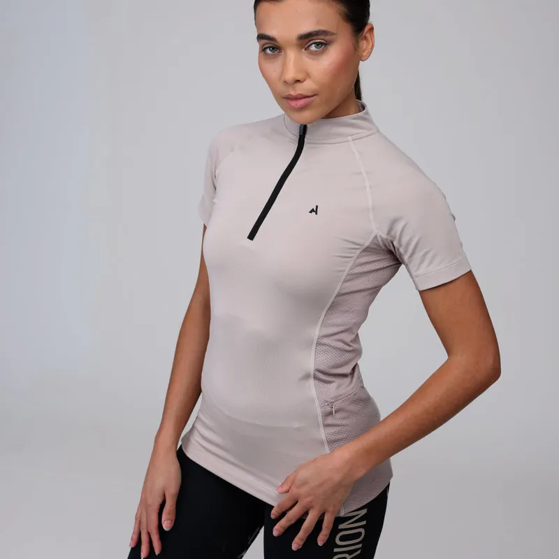 Aubrion React Short Sleeve Base Layer in Sand-2